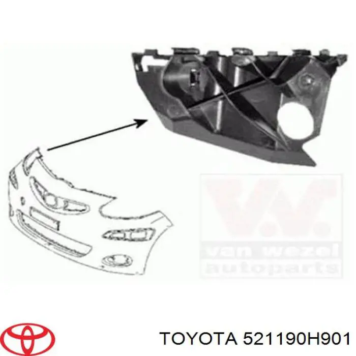 Parachoques delantero Toyota 521190H901 precio, desde 125,93 EUR