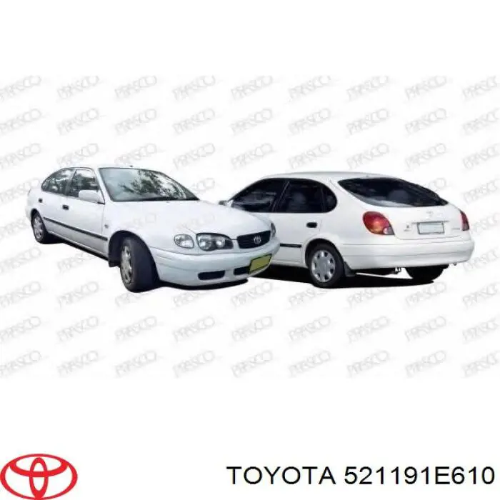 Comprar 521191E610 Toyota Defensa delantera