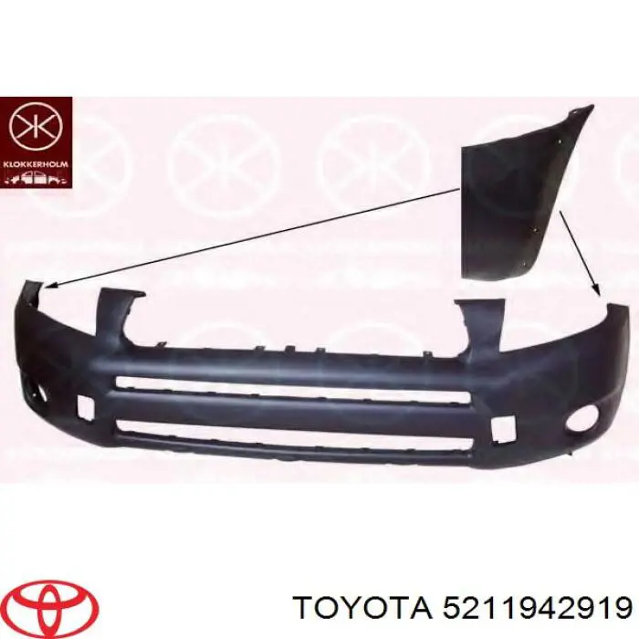 Parachoques delantero Toyota 5211942919 precio, desde 233,51 EUR