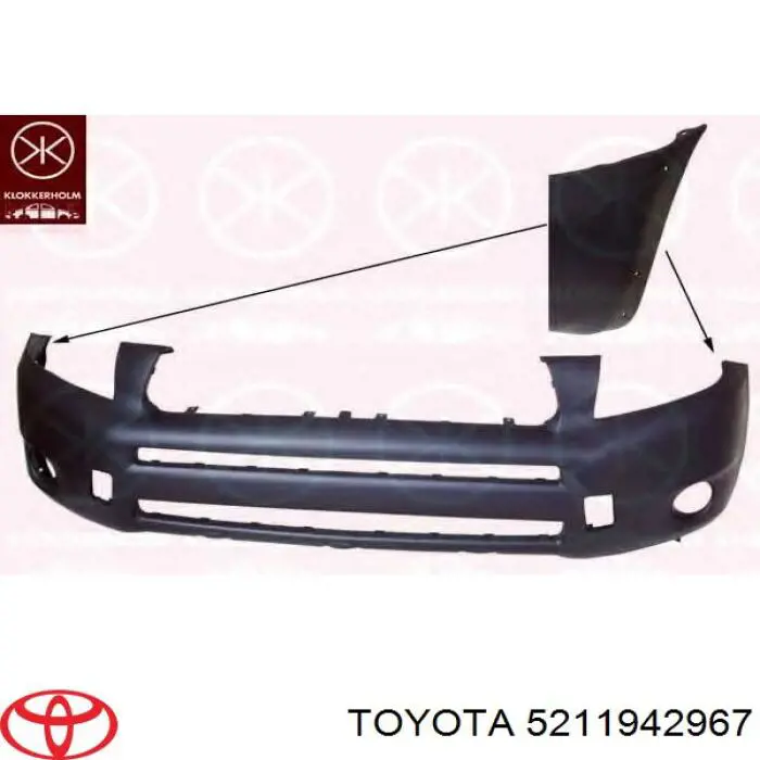 5211942967 Toyota Paragolpes delantero