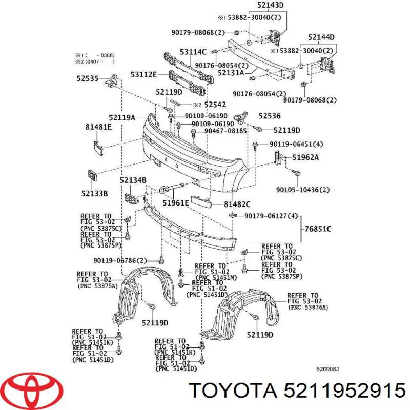Parachoques delantero Toyota Scion XB 