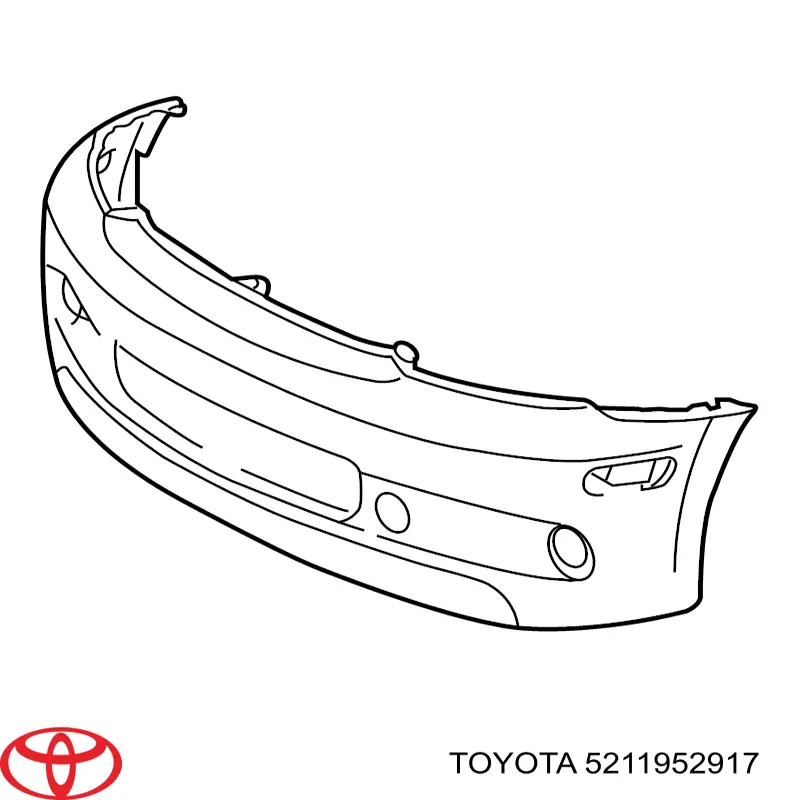 5211952917 Toyota paragolpes delantero