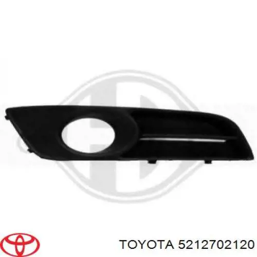 Comprar 5212702120 Toyota Tapa de rejilla de faro antiniebla delantero derecho