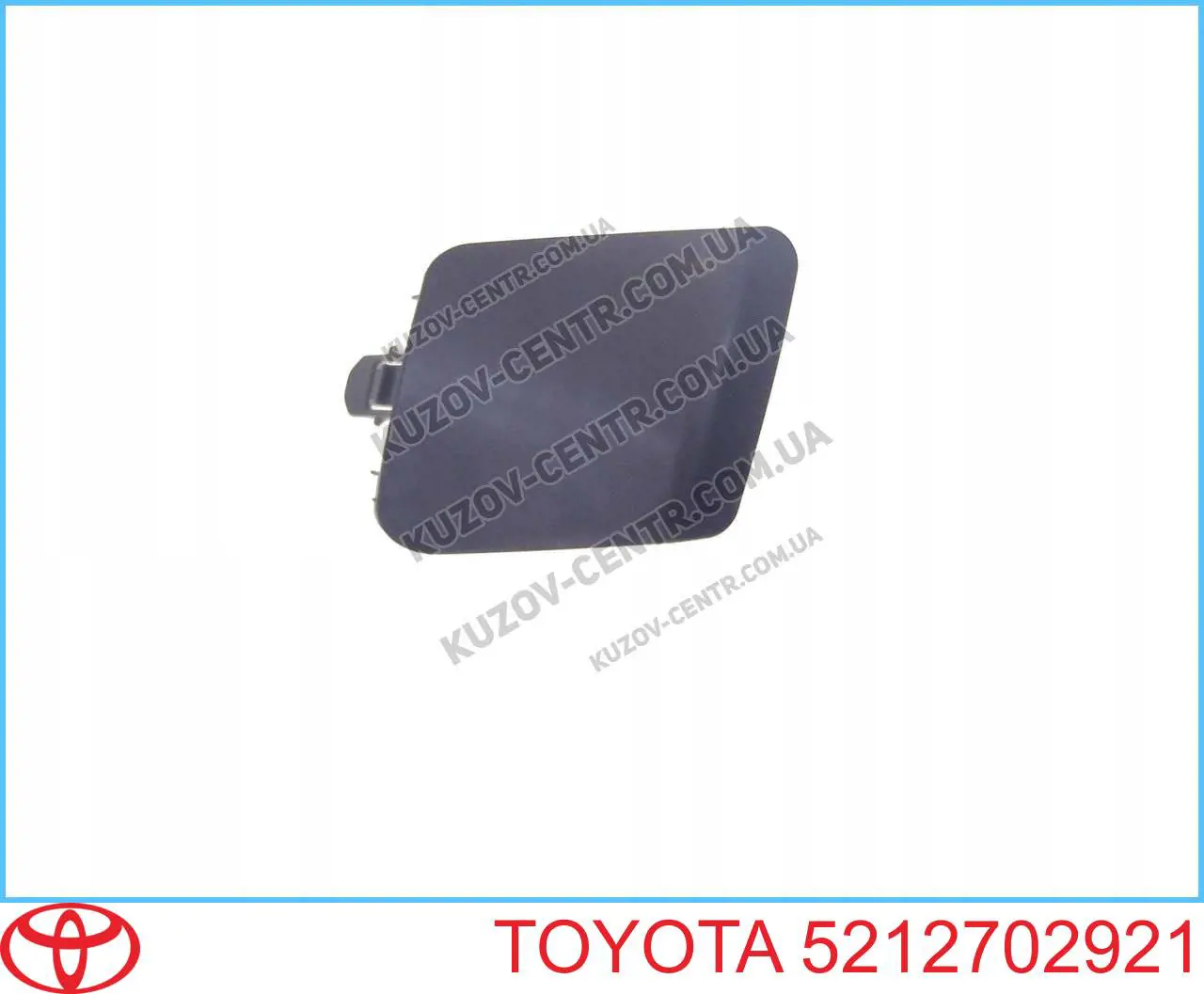 5212702921 Toyota Tapa del gancho de remolque del parachoques delantero derecho
