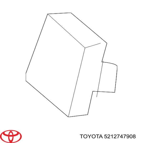Cobertura de parachoques, enganche de remolque, delantera derecha para Toyota Prius (ZVW30)