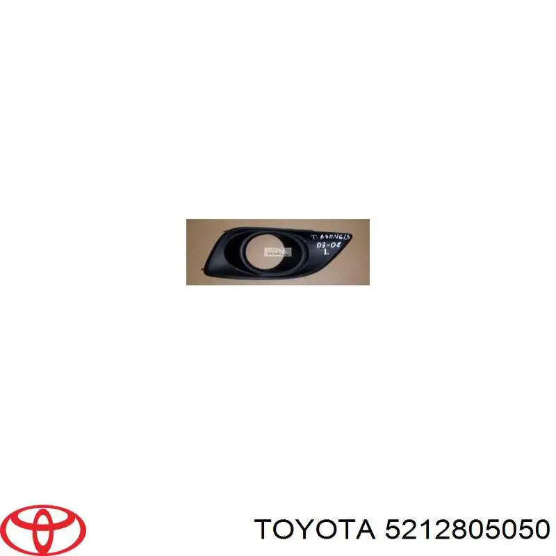 Rejilla de ventilación, parachoques para Toyota Avensis (T25)