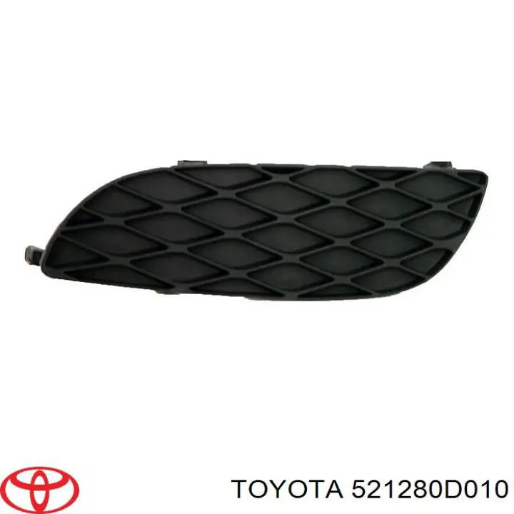 Rejilla de ventilación, parachoques trasero, izquierda para Toyota Yaris (P10)