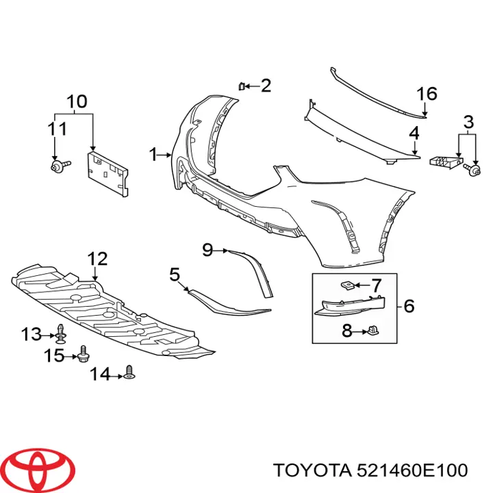 2910512379588 GK Parts soporte de parachoques delantero izquierdo