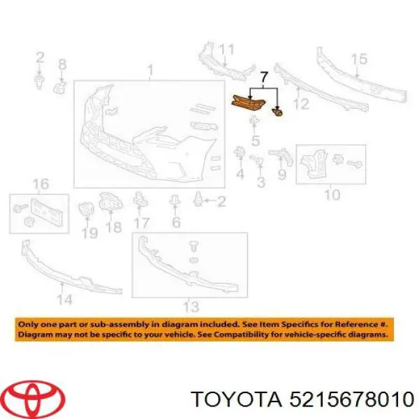 5215678010 Market (OEM) soporte de parachoques trasero izquierdo