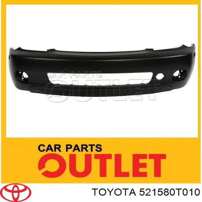 Comprar 521580T010 Toyota Soporte exterior izquierdo del parachoques trasero