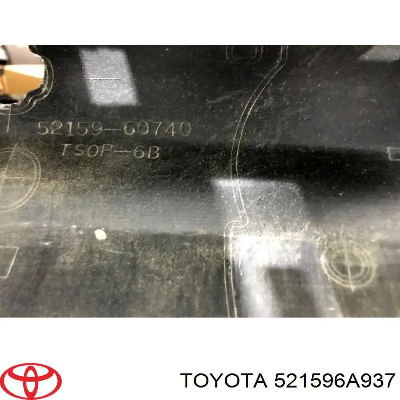 521596A937 Toyota parachoques trasero