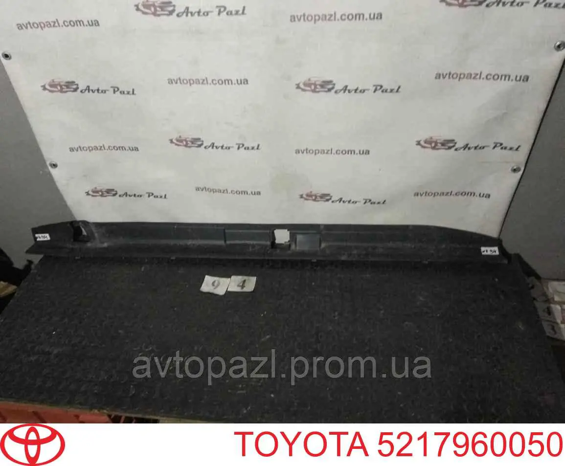 5217960050 Toyota listón protector, parachoques trasero superior (estribo)