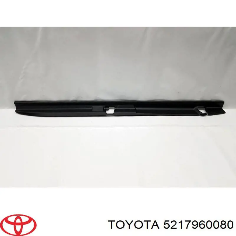 5217960080 Toyota listón protector, parachoques trasero superior (estribo)