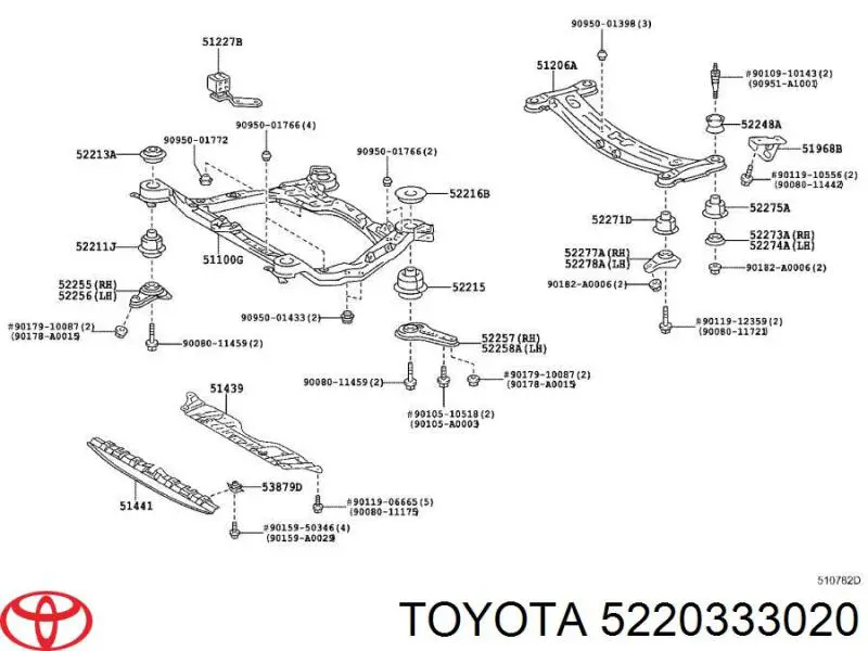  Toyota 5220333020 precio, desde 77,33 EUR