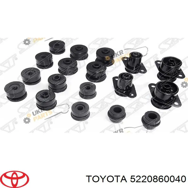 5220860040 Toyota casquillo, suspensión de cabina