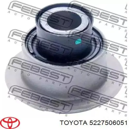 5227506051 Toyota suspensión, cuerpo del eje trasero