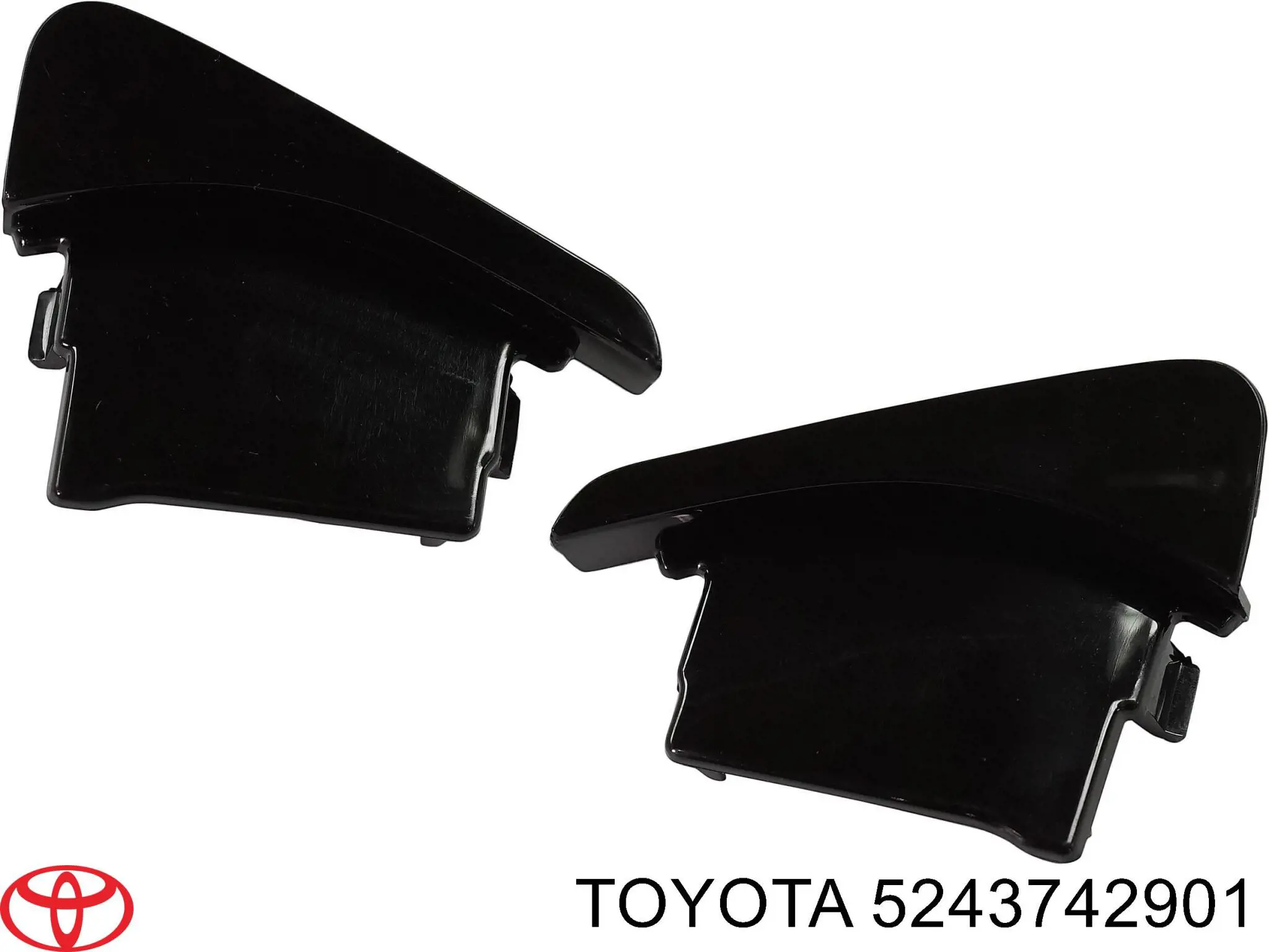 Cobertura de parachoques, enganche de remolque, delantera derecha para Toyota RAV4 (A5)