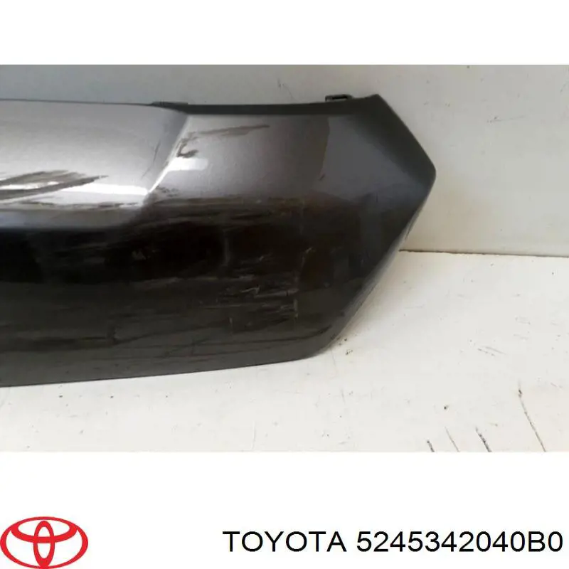 Listón embellecedor/protector, parachoques trasero central para Toyota RAV4 (A5)