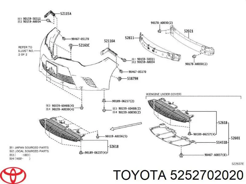 5252702020 Toyota