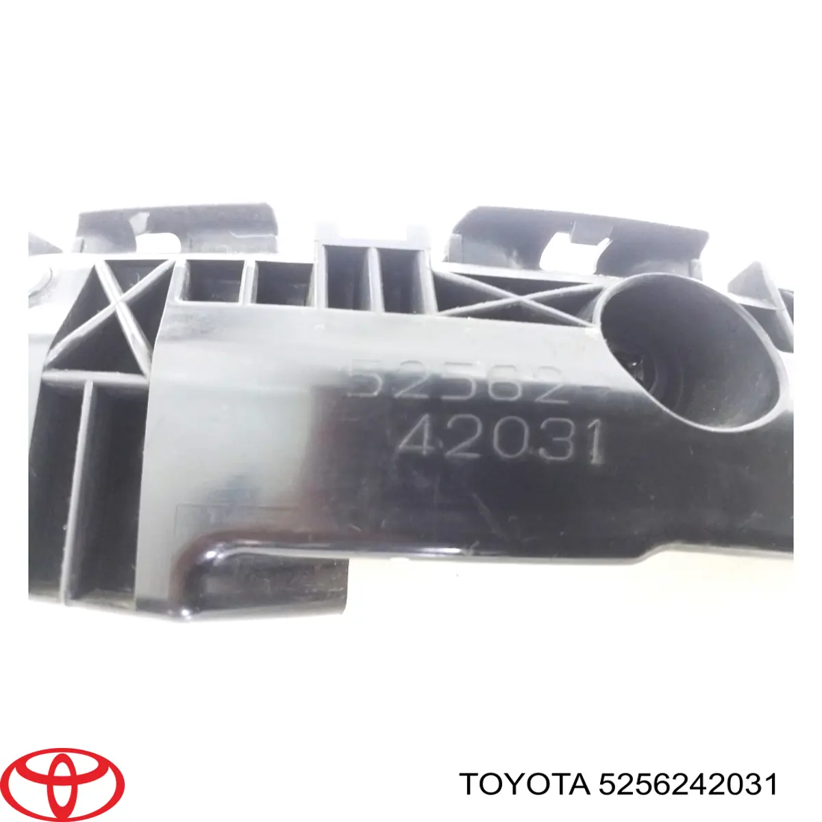 5256242031 Toyota soporte de guía para parachoques trasero, derecho