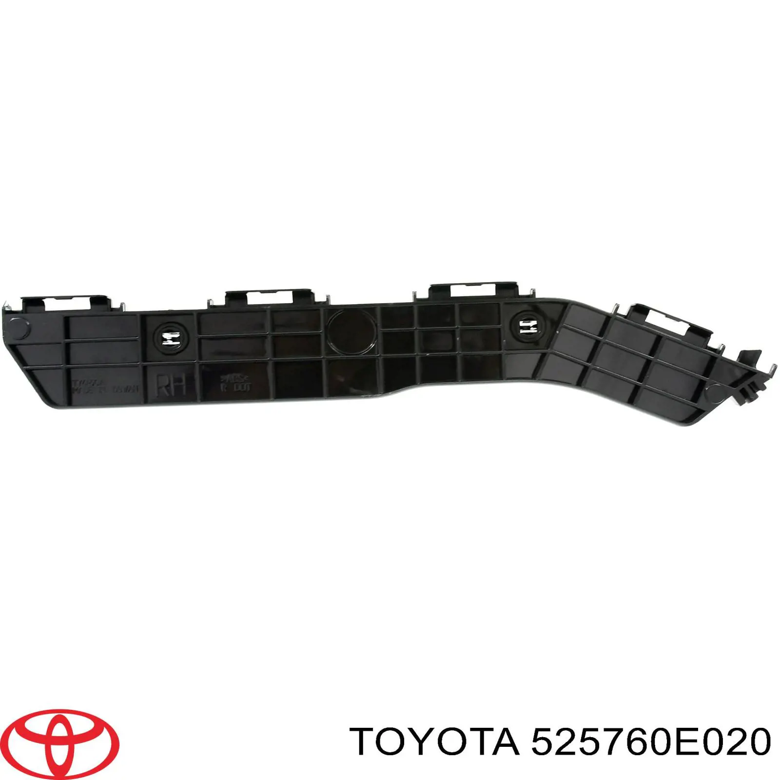525760E020 Toyota soporte de parachoques trasero exterior izquierdo
