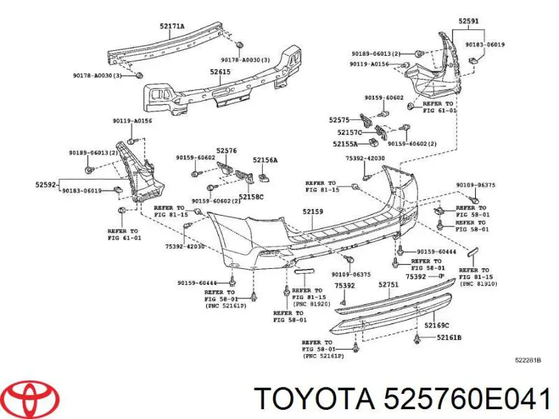 525760E041 Toyota