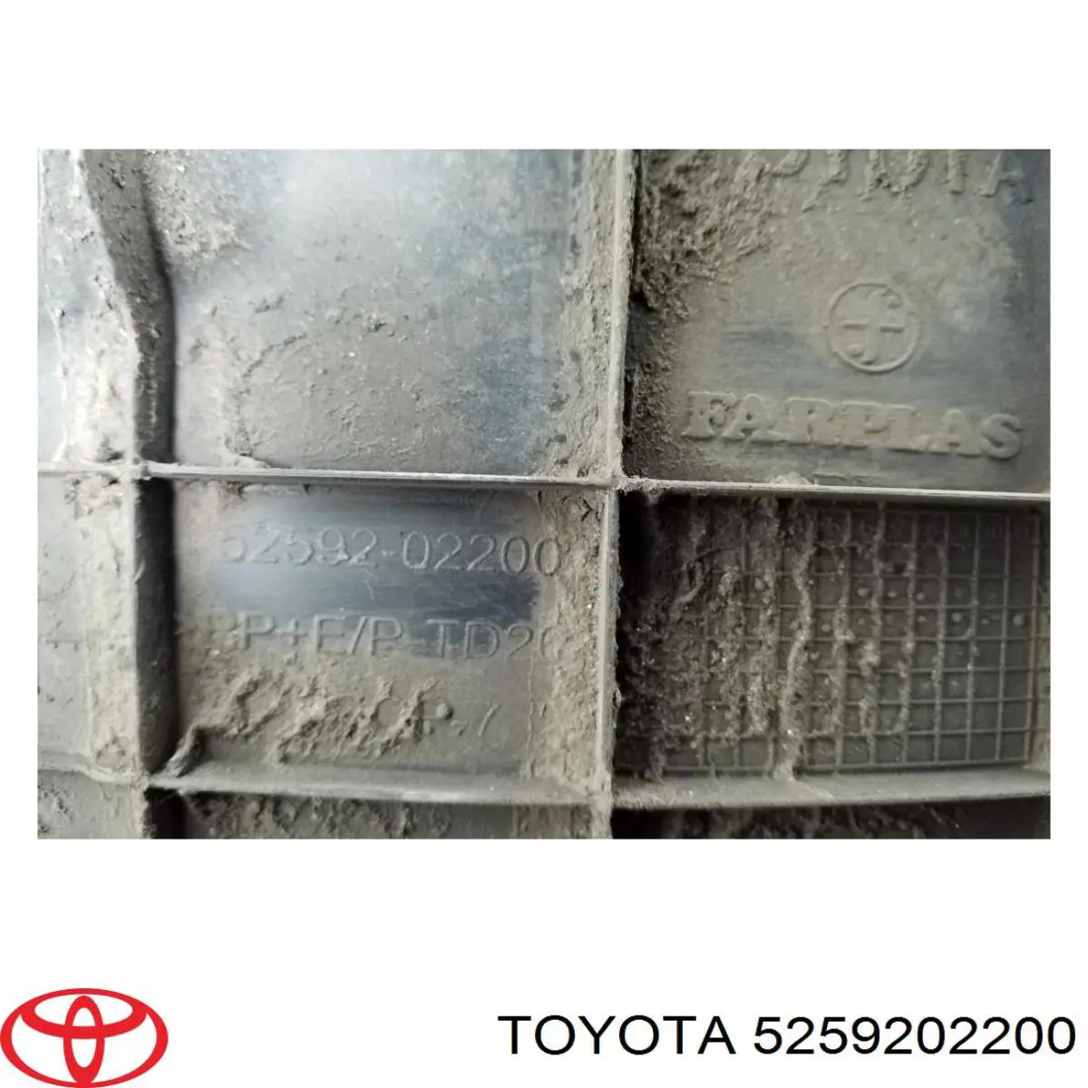 5259202200 Toyota Protector de parachoques trasero