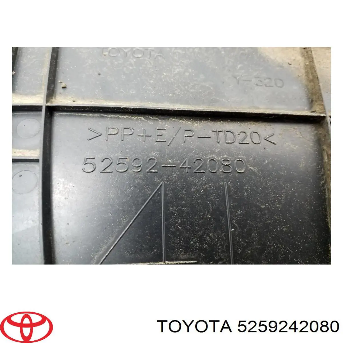 5259242080 Toyota soporte de parachoques trasero izquierdo