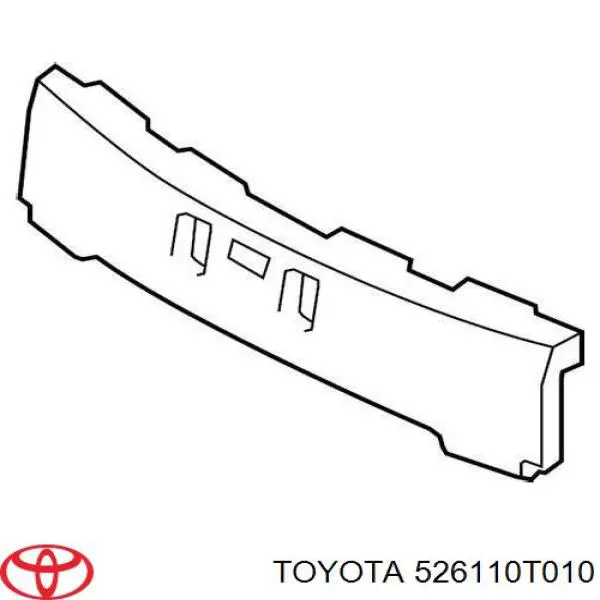 Absorbente paragolpes delantero para Toyota Venza (AGV1, GGV1)
