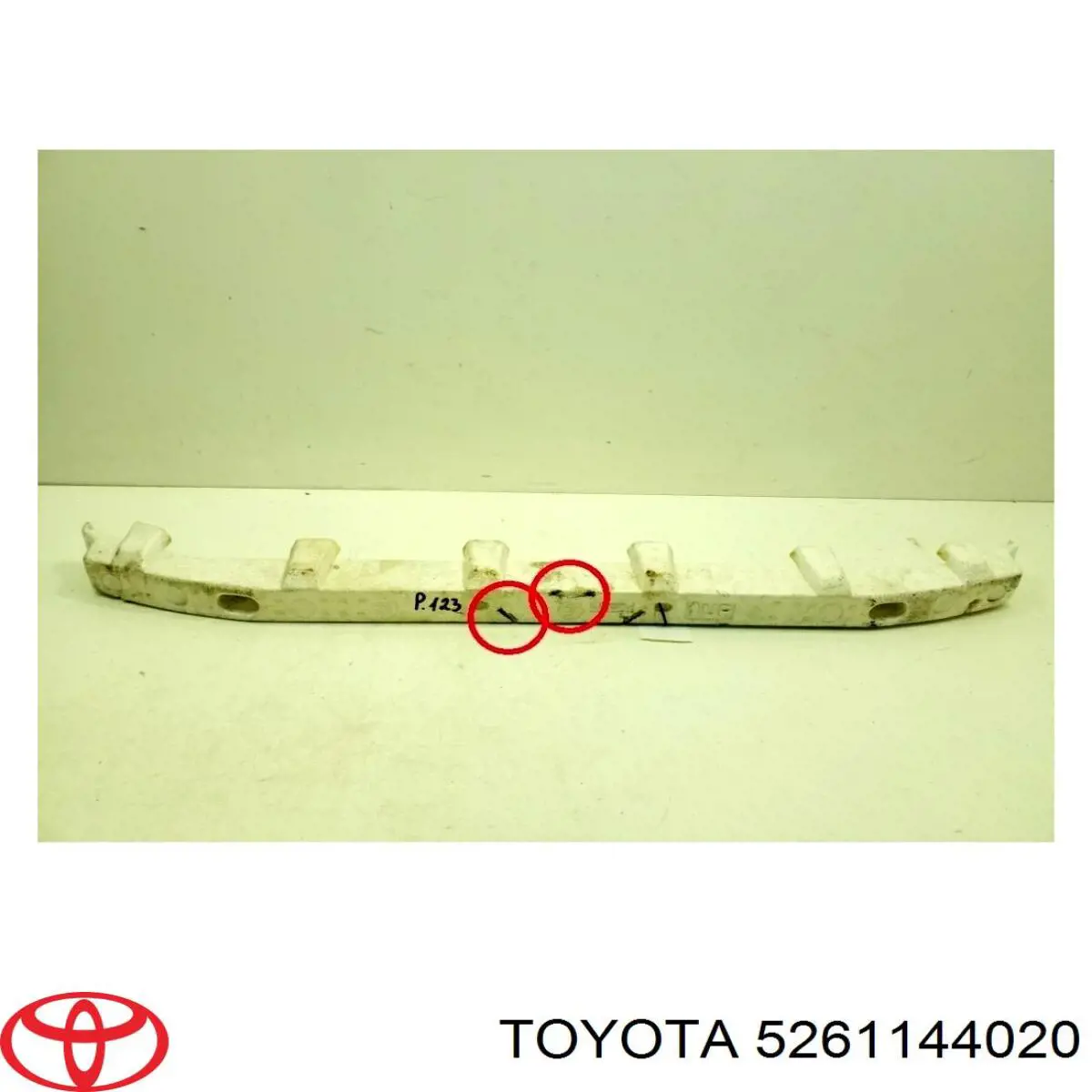 5261144020 Toyota absorbente parachoques delantero