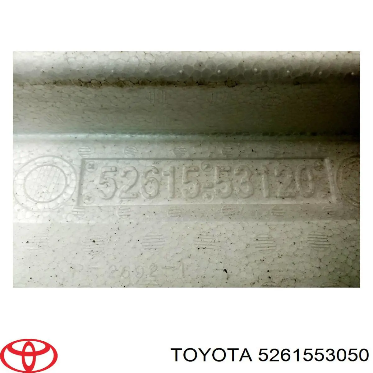 Absorbente (relleno) parachoques trasero Toyota 5261553050
