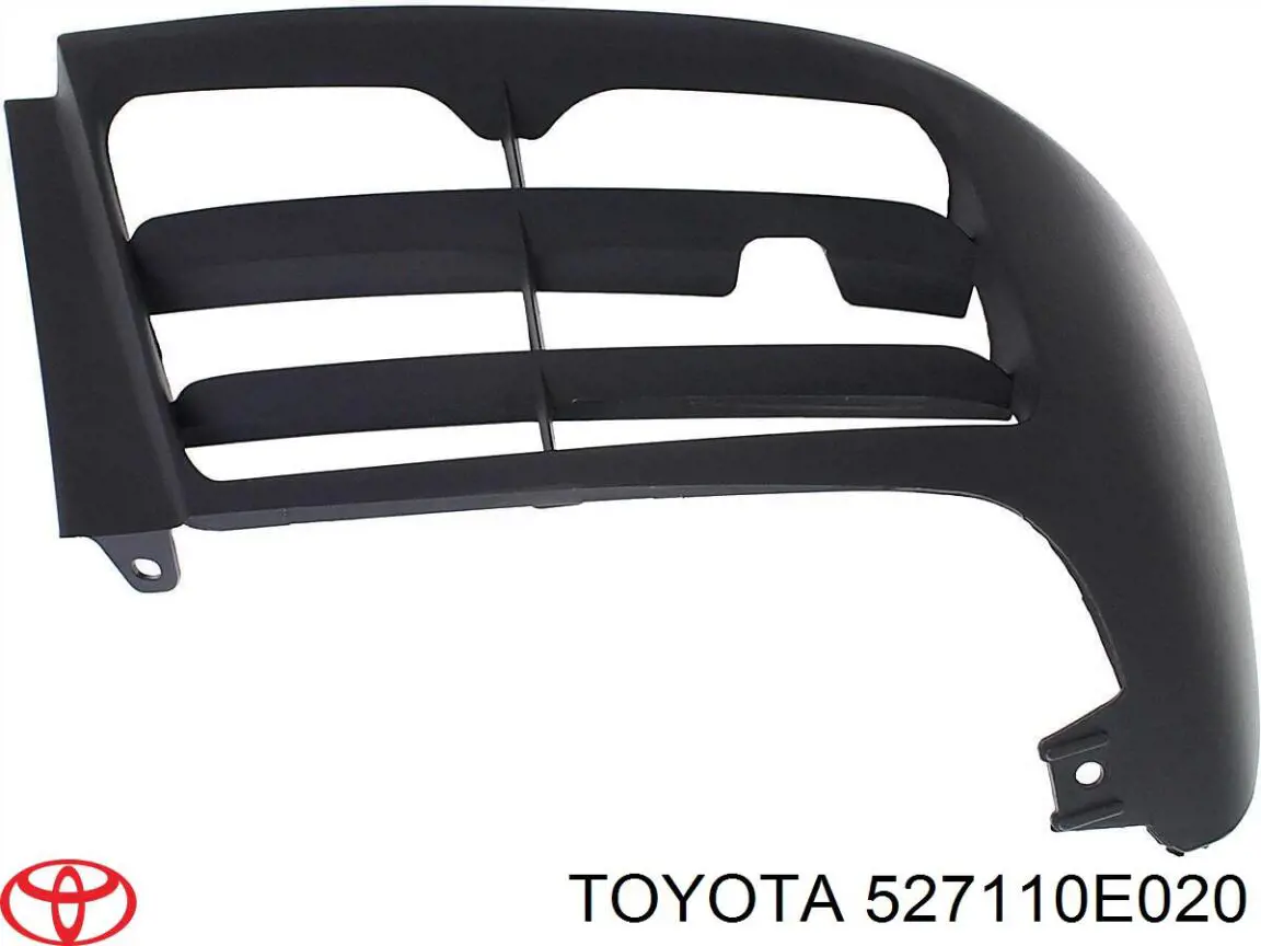 527110E020 Toyota alerón parachoques delantero derecho