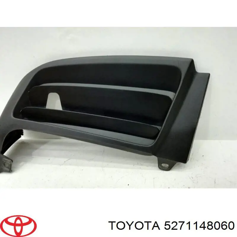 5271148060 Toyota listón embellecedor/protector, parachoques delantero derecho