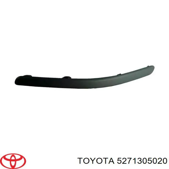 Moldura de parachoques delantera izquierda 5271305901 Toyota