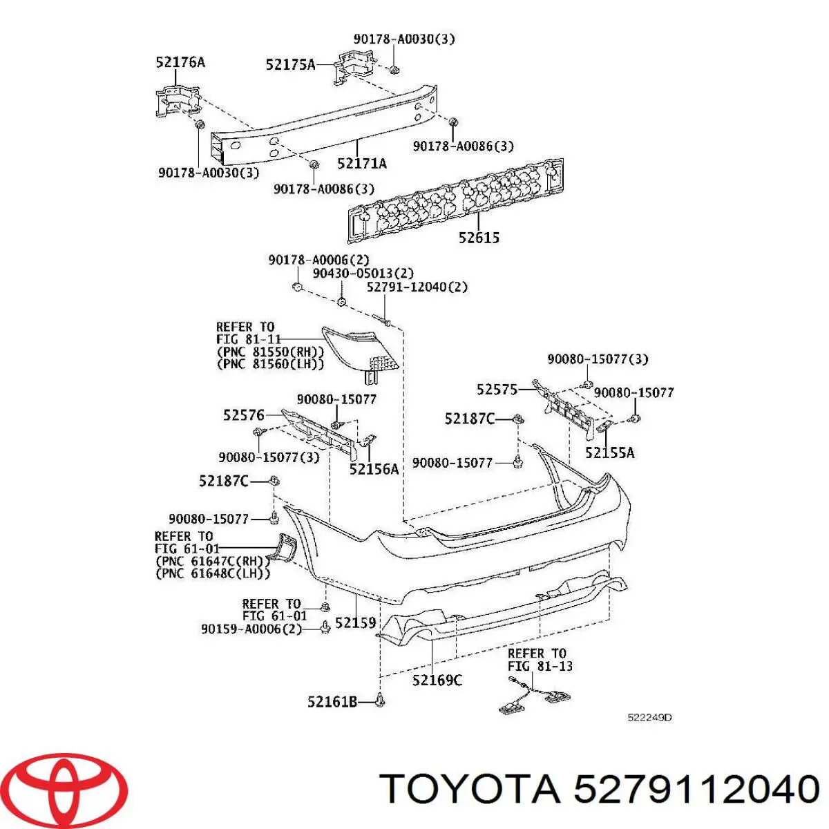 Junta del adaptador del filtro de aceite Toyota 5279112040 precio, desde 2,44 EUR
