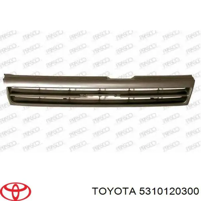 531012030008 Toyota panal de radiador