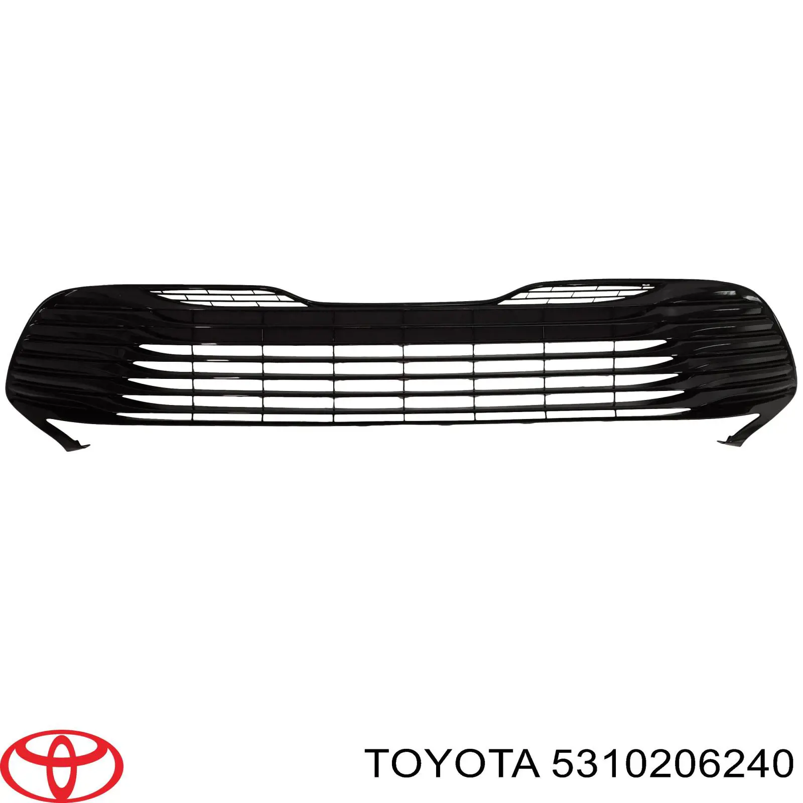 Rejilla de ventilación, parachoques delantero, central Toyota Camry (V70)