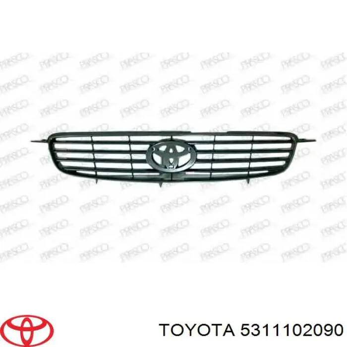 Rejilla delantera Toyota 5311102090 precio, desde 24,25 EUR