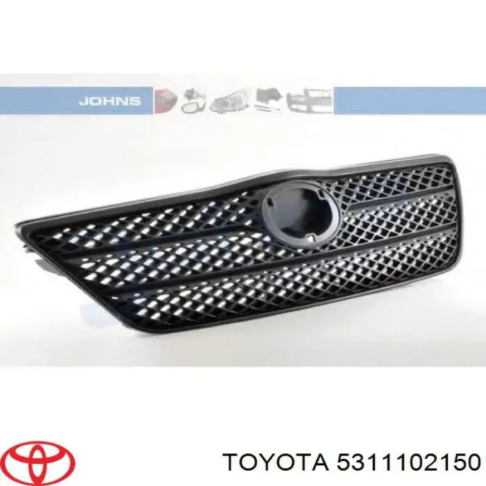 5311102150 Toyota rejilla de radiador
