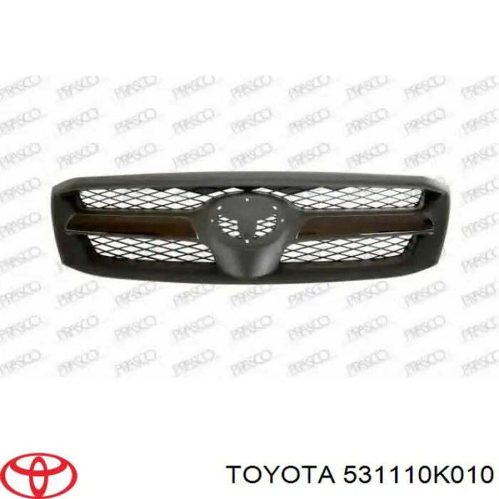 Rejilla delantera Toyota 531110K010 precio, desde 81,61 EUR