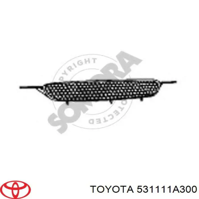 Rejilla delantera Toyota 531111A300 precio, desde 23,12 EUR