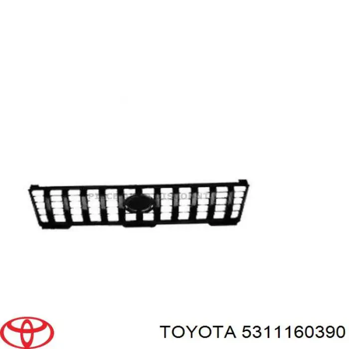 Rejilla delantera Toyota 5311160390 precio, desde 104,54 EUR