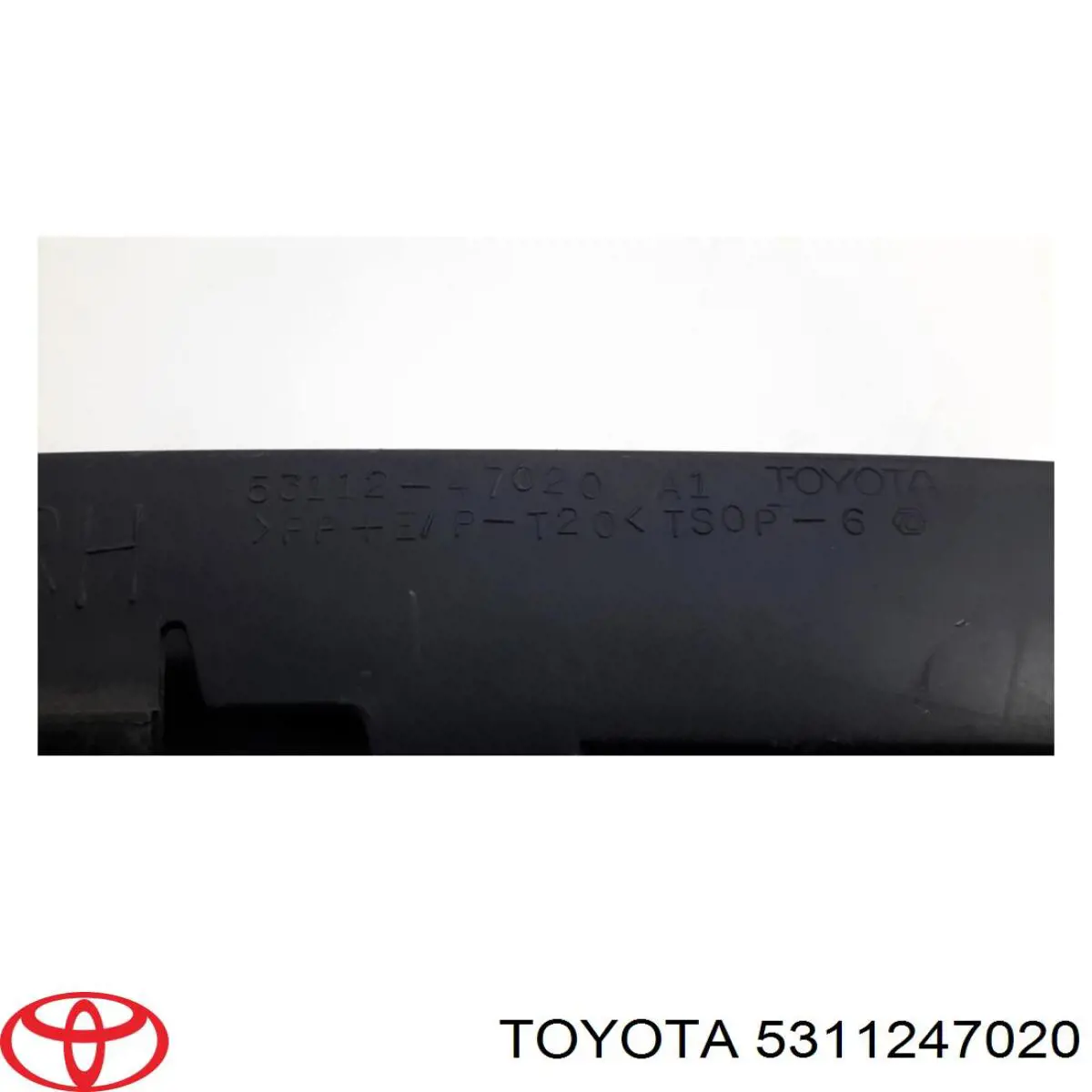 Rejilla de ventilación, parachoques trasero, derecha Toyota Prius (NHW20)