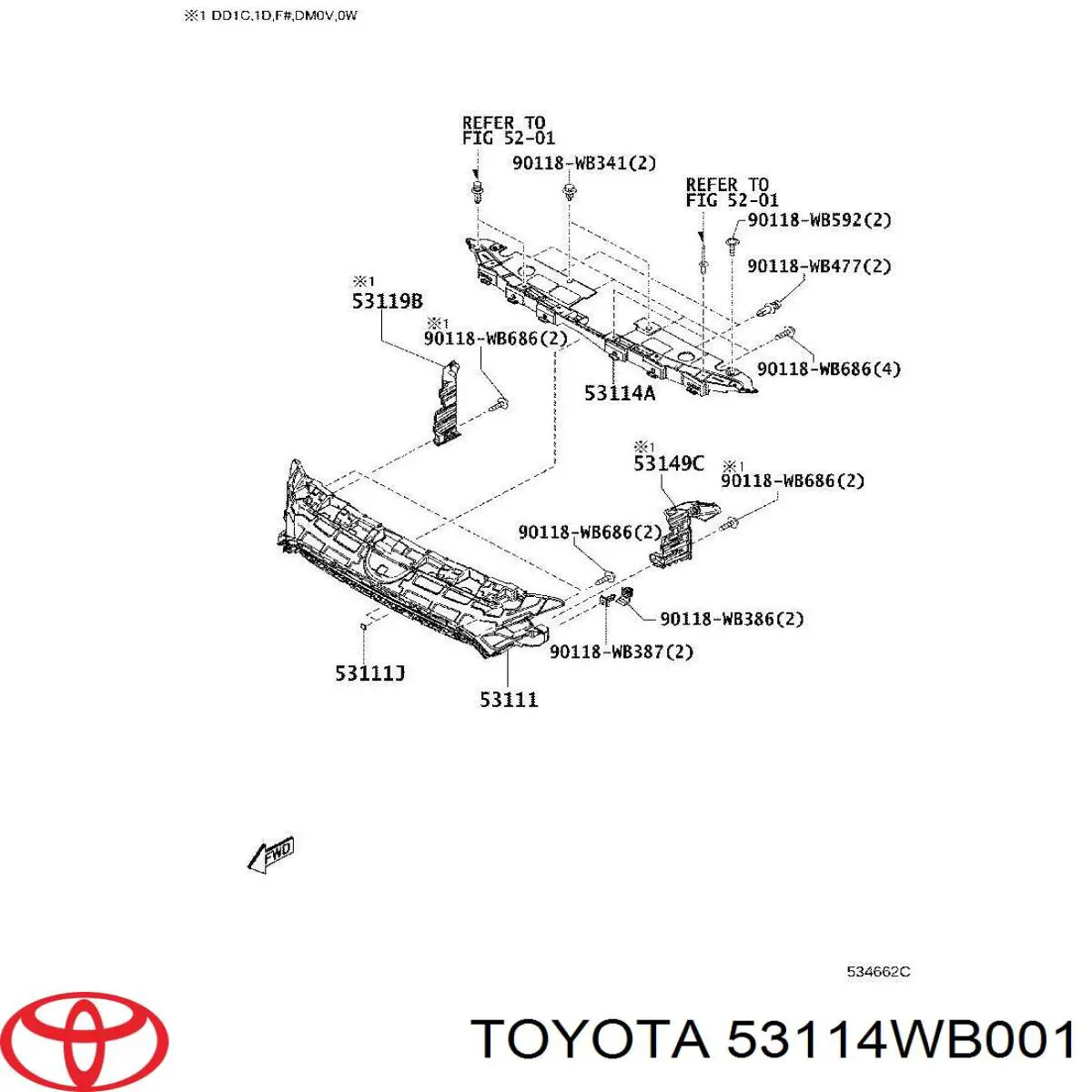 53114WB001 Toyota