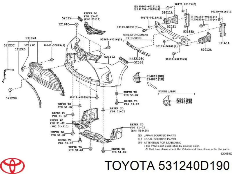 531240D190 Toyota