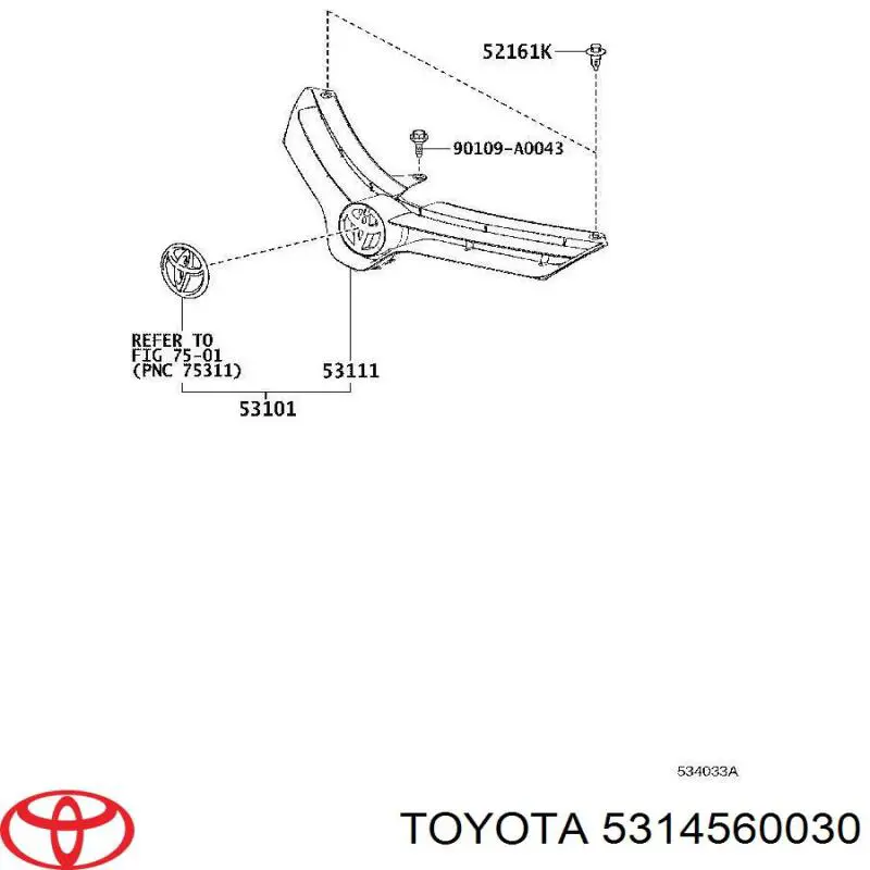 5314560030 Toyota