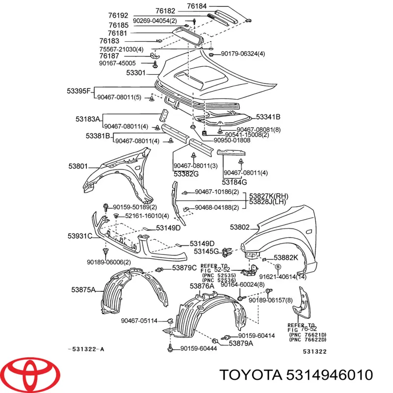 5314946010 Toyota 