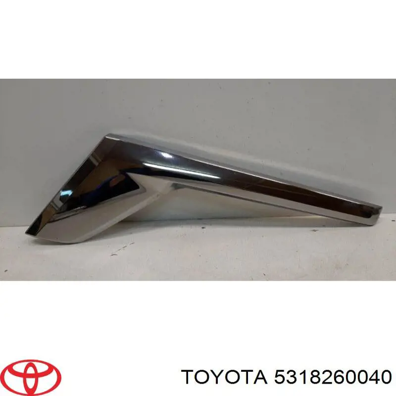 5318260040 Toyota moldura de faro izquierdo