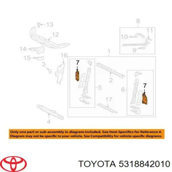  Toyota 5318842010 precio, desde 52,65 EUR