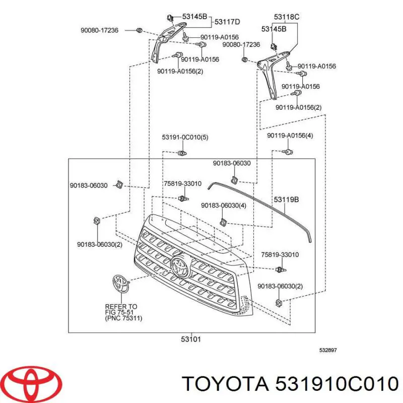 531910C010 Toyota